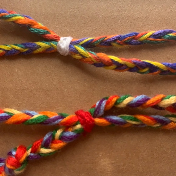 RAINBOW Homemade Friendship Bracelets Pack!🌈 - Picture 3 of 4